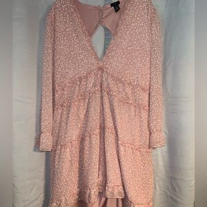 light pink cheetah print dress